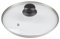 Pullmer Tapa de cristal con orificio de vapor, tapa de sartén o tapa de olla, vidrio templado y mango resistente al calor, tapa universal, apta para lavavajillas (22 cm)