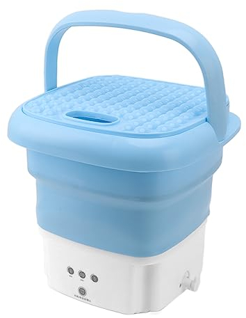 BEWINNER Lavatrice Portatile, Mini Lavatrice e Asciugatrice, Lavatrice a Secchio con Centrifuga, Lavabiancheria Pieghevole per Calzini per Studenti, Dormitorio, Campeggio, Viaggi