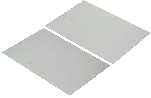 PATIKIL 12 Polarisierte Folie Blätter 2 Packung Kleber Polarisator Linearer Polfilter 25.6x17.3cm für Bildschirm Fotografie Beleuchtung 0/90°