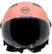 BHR Helm Demi-Jet 834 FLOW - Sommer-Rollerhelm Homologiert ECE 22.06 mit 16 Belüftungslöchern - Vespa-Helm mit Kratzfestem Visier und Mikrometrischer Auslösung - Matt Koralle M