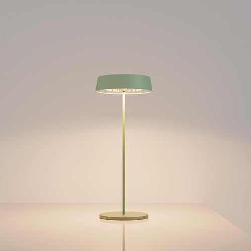 Palmina 901, Led Tischlampe Dimmbar,4400mah Led Tischlampe Kabellos, IP54-Schutz, Lampe Für Den Innen-/Außenbereich, Geeignet Für Abendessen, Lesen, Schlafzimmer, Garten Und Vieles Mehr/Grün