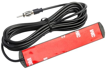 supmory Car Antenna AM FM Radio Antenna Car Adhesive Hidden Patch Antenna Truck Car Radio Antenna 10ft