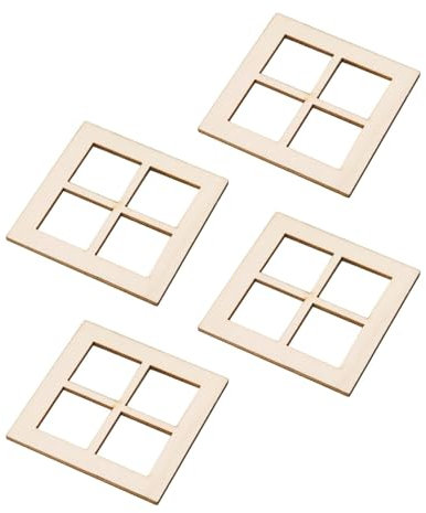 Generic 4x Mini Telaio per Finestra, Modello Mini Persiane Fai-da-te per