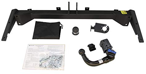 Steinhof Anhängerkupplung abnehmbar für VW Caddy 4 IV SA (auch Maxi) (außer EcoFuel/BiFuel) 07/2015-10/2020 (mit Vorbereitung) mit spezifisch E-Satz 13-polig