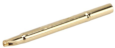 Federprüfspitze, 100Stück R125-4S Messing Prüfspitze Set Praktische Runde Pogo Pin Werkzeug 2.4mm Prüfspitze Kegel Nadel Pogo Pin Hülse für P125 Serie Pin