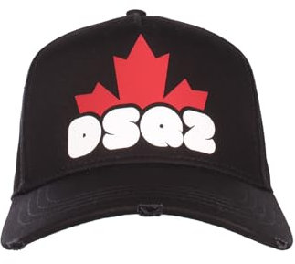 DSQUARED2 Baseball Cap BCM070405C000012124 Schwarz-Rot, Schwarz , One size