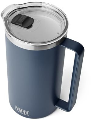 YETI Rambler 64 oz Pitcher, Vacuum Insulated, Stainless Steel with MagSlider Lid, Navy