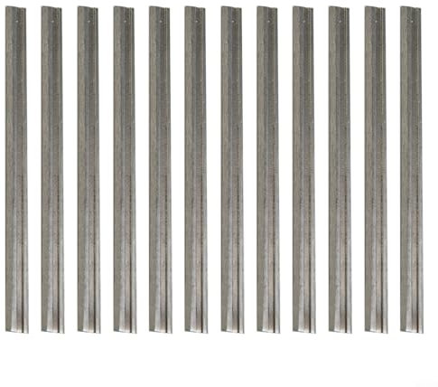 Lot de 12 lames de rabot portables en carbure de tungstène de 82 mm pour rabot électrique réversible