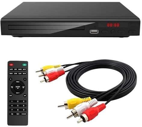 Multi-Region Full HD 1080P Heim-DVD-Player Multimedia Digital TV Disc-Player Unterstützt DVD CD MP3 MP4 RW VCD Heimkinosystem Einfach Zu Bedienen