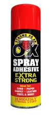 Strong As An Ox Extra Strong Spray Adhesive 500 ml – Heavy Duty Multi-Purpose Contact Glue Spray, Ideal for Carpets, Foam, Underlay, Upholstery, & Crafts (1)