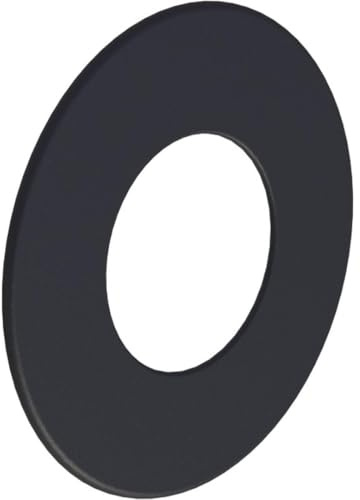 Feuercampus Ofenrohr Rosette Ø 180 mm Schwarz - Hitzebeständige Wandabdeckung für Kaminöfen, elegantes Design, einfache Montage, robustes Stahlblech, optimaler Korrosionsschutz.