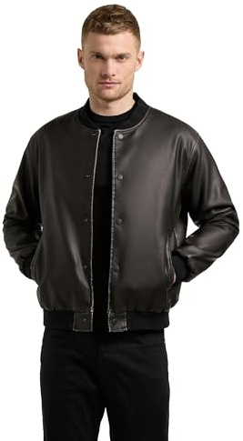khujo Herren leichte Kunstlederjacke Übergangsjacke leichte Bomberjacke im Vintage Look Cale S-XXL