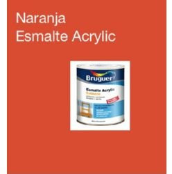 BRUGUER ACRYLIC SATINADO NARANJA 0,75L