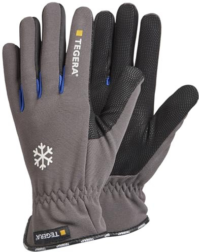 Tegera 417 Arbeitshandschuhe – Synthetikleder, Kälteschutz, Verstärkte Handfläche, Guter Griff, Größe 9 (1 Paar)