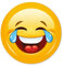Smile-Aufkleber Tears I kfz215 I rund Ø 9 cm I Sticker lachend für Laptop Roller Motorrad Auto Tür und mehr I wetterfest