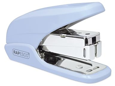 Rapesco 1338 X5-Mini Less Effort Heftgerät, 20 Blatt Kapazität, Hellblau
