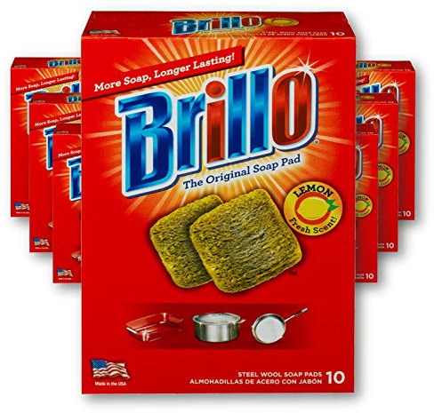 Brillo Steel Wool Soap Pads Lemon 10 Count