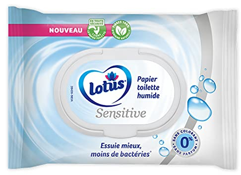 Lotus Papier Toilette Humide Sensitive, 42 feuilles (Lot de 6)