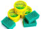 Pack 3x600 g La Fantástica Piedra Blanca | Arcilla de Limpieza Multiusos | Fórmula Original Alemana | Limpia, Pule y Protege + 3 Esponjas de Regalo