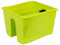Balkonkiste Blumenkasten Geländerkasten Balkonkasten H: 20 cm Lime grün gewellt