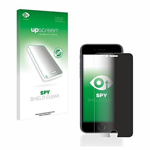 upscreen Anti-Spy Blickschutzfolie für Apple iPhone 8 Made in Germany, Privacy Screen Displayschutz-Folie [Sichtschutz, Blaulichtfilter]