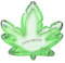 Best Glass Home Aschenbecher Marihuana-Blattform Unkraut 420 Cannabis Beste Zigarre oder Zigarette Aschenbecher Geschenk (grün)