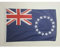 AZ FLAG - Drapeau Iles Cook - 45x30 cm - Pavillon Nautique Des Iles Cook Spécial Bateau Et Extérieur En Maille Bloquée Avec Anneaux Plastiques Intégrés - 30g