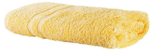 Clinotest Frottee Handtücher Baumwolle fusselfrei - 2Stk. 50x100-95 Grad waschbare, kochfeste Bad Handtücher in Gelb - extrem sanftes Hand Towel mit saugstarken & strapazierfähigen Fasern