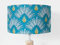 abat-jour feuilles palmier arbre du voyageur Luminaire diamètre personnalisé cylindre rond idée cadeau anniversaire décoration exotique tropical noël maison fait-main