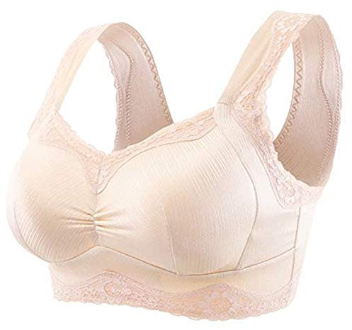 KAHIOE Taschen-BH mit Licht Silikon Brust Fake Vom Mastektomie BH Krebs Füllen Künstliche Brüste - Beige - XXX-Large