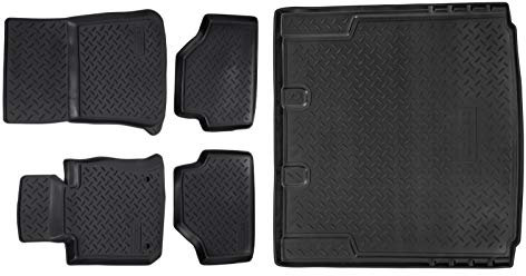 J&J AUTOMOTIVE | Allwetter TPE Gummimatten + Kofferraumwanne Set Für 5 E61 Kombi 2003-2010, Antirutsch, Passgenau, Rand 2-4cm, Schwarz
