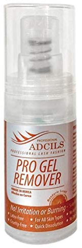 ADCILS PROFESSIONAL Extensions de cils Pro Gel Remover 15G / 0.53Oz Dissolvant parfumé aux agrumes, se dissout rapidement, Lash Extension Essential Remover, fabriqué en Corée