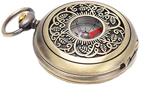 Bussola Escursionismo, Bussola Escursionismo Strumenti da Campeggio in Ottone Impermeabile Antiurto durevoli per la Navigazione all'aperto