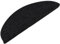 vidaXL Stufenmatten 15 STK., Treppenmatten für Treppenstufen, Treppenteppich Selbstklebend, Treppenstufenmatte Treppenschutz, 56x17x3cm Schwarz