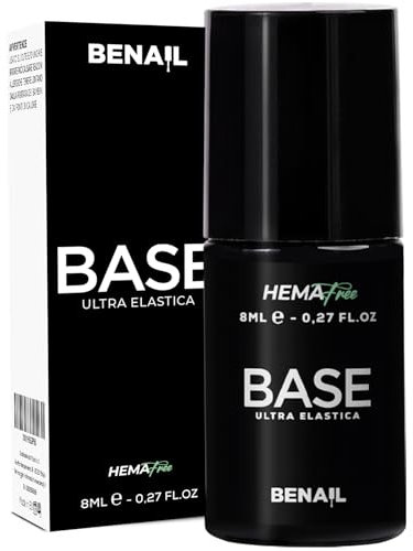 Base Semipermanente Unghie con Dispersione Hema Free, Base Gel Unghie per Smalto Semipermanente, Resistente e Elastica per Gel Ricostruzione Professionale, Acrygel, Ricostruzione Unghie da 8ml.