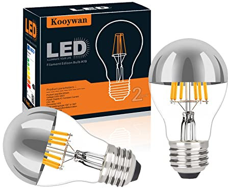 KOOYWAN Dimmbar LED Blau Globus Kopfspiegel Blue Lampe E27 6W warmweißes Deko Glühbirne