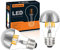 KOOYWAN A19 LED Kopfspiegel Silber Filament Lampe A60 E27 Filament Lampe 6 Watt 2700K 2stk