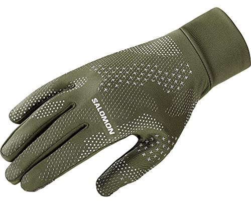 Salomon Cross Warm Unisex Handschuhe, Praktisches Design, Atmungsaktive Wärme, Durchdachtes Design, Grün, M