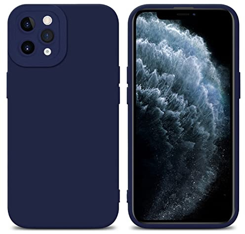 Cadorabo Hülle kompatibel mit Apple iPhone 11 PRO Schutzhülle TPU Silikon Case Liquid Design mit Kameraschutz Slim Kratzfest Weiche Gummi mit Rundumschutz Case Hülle für iPhone 11 PRO in Blau