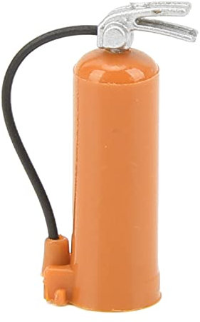 VGEBY RC Accessori per decorazione auto, RC Estintore realistica in plastica decorativa simulazione estintore per AXIAL SCX24 1/18 1/24 auto (arancione