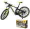 FENGQ 1:10 Finger Fahrrad Modell, Mountainbike-Modell Spielzeug, Mini Fahrrad Modell Spielzeug, Miniatur Finger Bike für Kinderspielzeug, Geschenke und Dekoration (Grün)