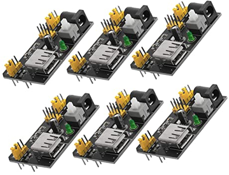 Hemobllo 6pcs Breadboard Power Supply Module Dc Regulator Power Supply Module for Breadboard