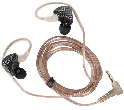 Auriculares KZ ZST con Monitores en la Oreja, Auriculares con Cable de Sonido Estéreo sin Pérdidas, Enchufe de ángulo Recto de 3,5 Mm, Auriculares HiFi 1BA 1DD (Estándar de Fibra