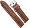 Chlikeyi Schnellverschluss-Armband aus echtem Leder, 18-22mm, Roségold-Schnalle, Lederarmband, schwarz/braun, Armbänder, Braun-Silber, 20 mm