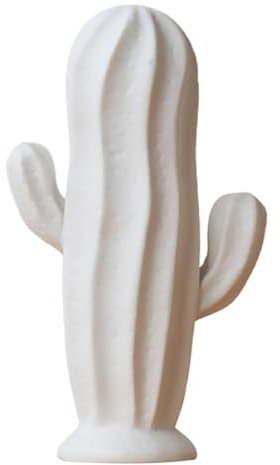Abaodam 1 Pc Adornos De Ceramica Decoraciones De Cerámica Blanca Cifra Artificial Adornos De Cactus De Cerámica Estatua Cerámica Vintage Hecha a Mano Oficina Planta Casa De Muñecas