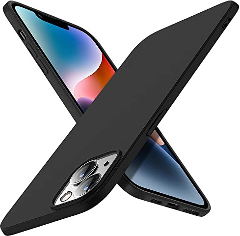 X-level for iPhone 14 Case, Ultra Thin [Guardian Serie] Slim Fit Soft Flexible TPU Bumper Matte Finish Lightweight Anti-Scratch Protective Phone Cover Compatible with iPhone 14 6.1'' - Black | Matte Lightweight Anti-Scratch Flexible Gel Protective Phone Cover