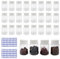 BuxiuGK 30 Pcs 30ml Plastic Pill Bottles with White Screw Cap,Transparent Empty Travel Bottles Portable with 2 Sheets of Labels(80Pcs Sticker) for Liquid Tablet Pill