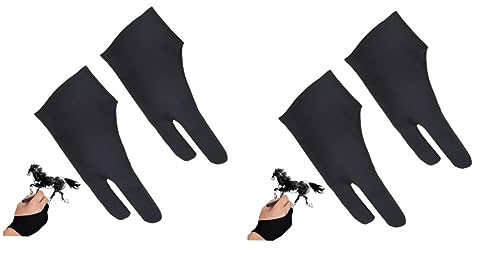 LALAFINA 4 Stück handschuhe Künstlerhandschuh zum Zeichnen Zeichenhandschuh für Tablet Handschuh zum Zeichnen mit Fingern Künstlerhandschuh für Zeichentablett gewidmet digitales Tablet
