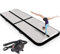 Aufblasbare Luftgymnastikmatte, Trainingsmatten, 10,2 cm, für den Heimgebrauch/Training/Cheerleading/Yoga/Wasser mit Pumpe,13.1Ft/4M*3.2Ft/1M,White