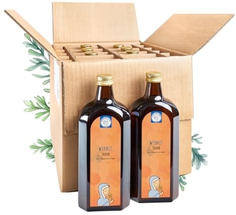 Wermut Trank 8er Pack | Wermutkur | nach Hildegard von Bingen | Frühjahrskur | Universalkur | originalgetreu | 8 Flaschen Kurpackung 4000ml